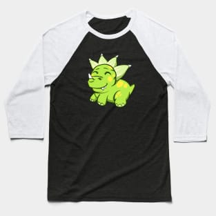 Little Triceratops Cute Dinosaur Children Fun Baseball T-Shirt